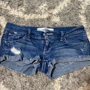 Hollister Low rise jean shorts
